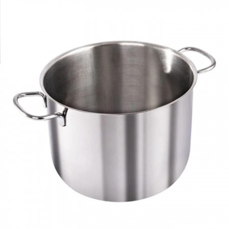Pentola alta in acciaio inox casseruola fondo cm 12 14 16 18 20 22 24 26 28 30