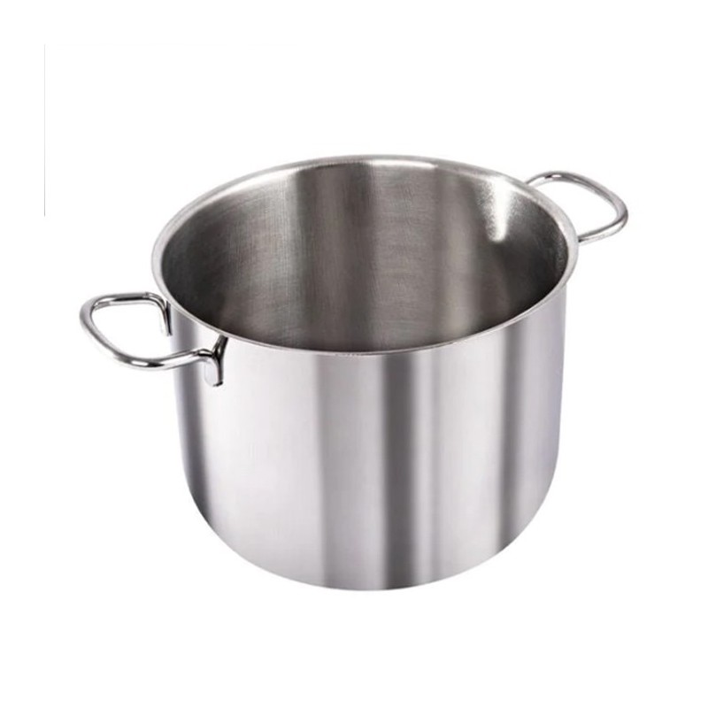 WeHome Pentola alta in acciaio inox casseruola fondo cm 12 14 16 18...