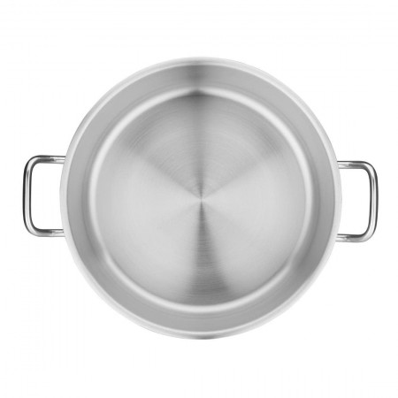 Pentola alta in acciaio inox casseruola fondo cm 12 14 16 18 20 22 24 26 28 30
