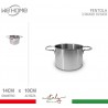 WeHome Pentola alta in acciaio inox casseruola fondo cm 12 14 16 18...