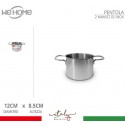 Pentola alta in acciaio inox casseruola fondo cm 12 14 16 18 20 22 24 26 28 30