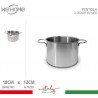WeHome Pentola alta in acciaio inox casseruola fondo cm 12 14 16 18...