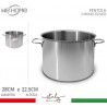 WeHome Pentola alta in acciaio inox casseruola fondo cm 12 14 16 18...