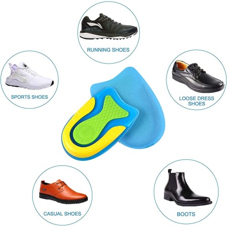 2 paia Cuscinetti in gel solette talloni anti Urti abrasioni piedi 9 x 6,5 cm