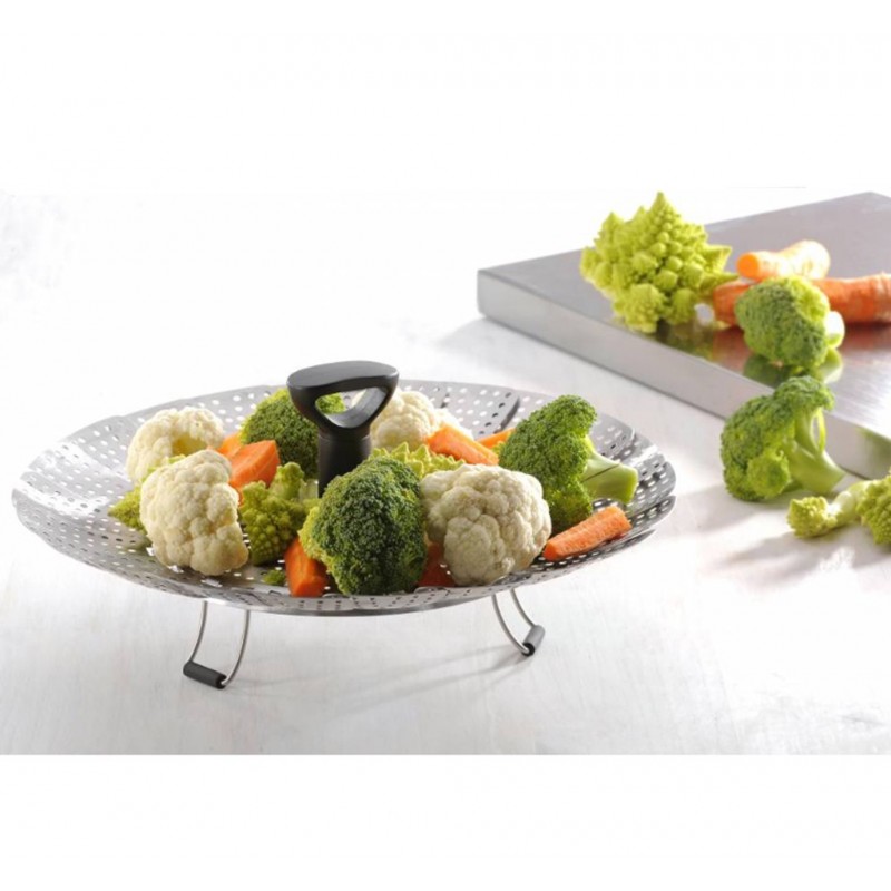 WeHome Vaporiera con cestello regolabile per pentole cottura cuocer...