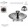 WeHome Vaporiera con cestello regolabile per pentole cottura cuocer...