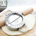 Stampo per ravioli gnocchi cinesi manuale cucina in acciaio pasta ripiena forma