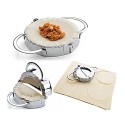 Stampo per ravioli gnocchi cinesi manuale cucina in acciaio pasta ripiena forma