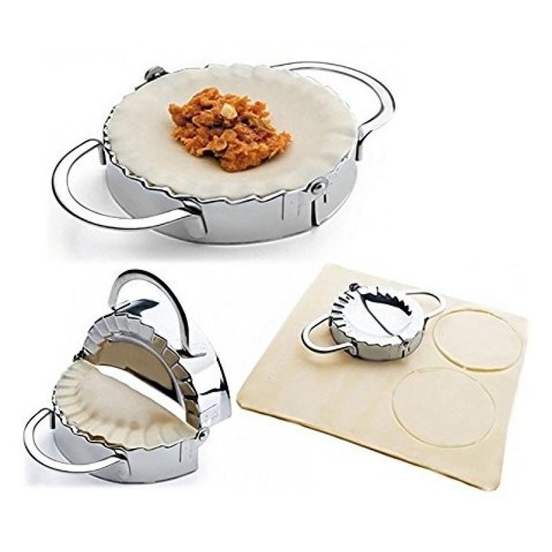 WeHome Stampo per ravioli gnocchi cinesi manuale cucina in acciaio ...
