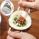 Stampo per ravioli gnocchi cinesi manuale cucina in acciaio pasta ripiena forma