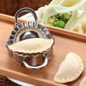 Stampo per ravioli gnocchi cinesi manuale cucina in acciaio pasta ripiena forma