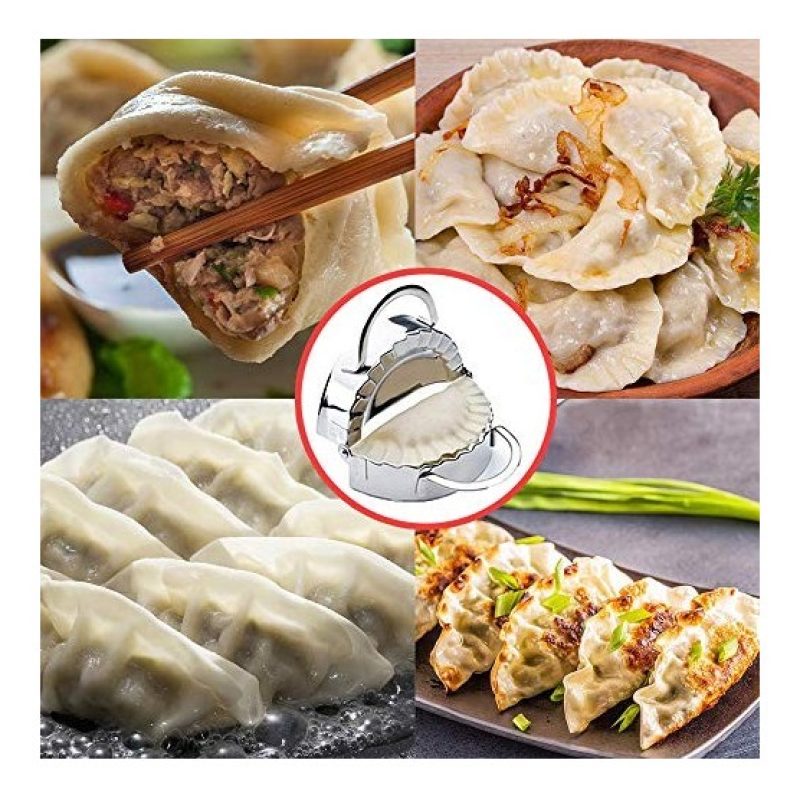 WeHome Stampo per ravioli gnocchi cinesi manuale cucina in acciaio ...