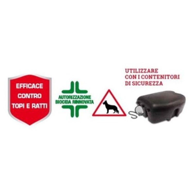 Protemax Topicida veleno per topi ratti pasta rossa esca da 1,53kg ...