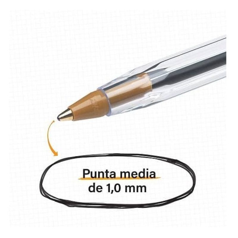 Bic BIC CRISTAL Penne a sfera confezione da 50pz inchiostro punta 1...