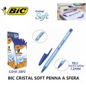 BIC Cristal Soft Penne a sfera box da 50pz inchiostro punta 1,2mm scuola ufficio