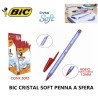 Bic BIC Cristal Soft Penne a sfera box da 50pz inchiostro punta 1,2...