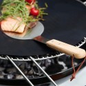 Spatola paletta per BBQ in acciaio inox con Manico in Legno barbecue 28x13 cm