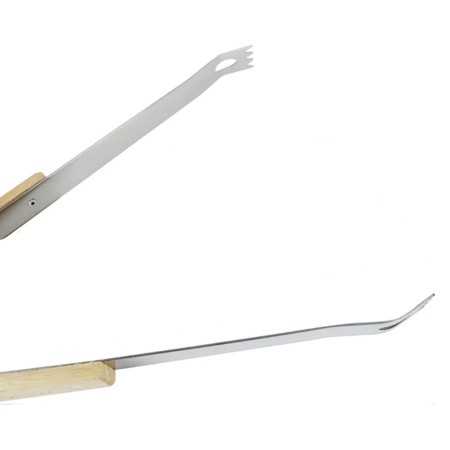 Set di utensili 3pz accessori da barbecue acciaio legno attrezzi grigliate BBQ