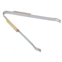 Set di utensili 3pz accessori da barbecue acciaio legno attrezzi grigliate BBQ