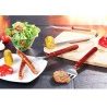 WeHome Set di utensili 3pz accessori da barbecue acciaio legno attr...