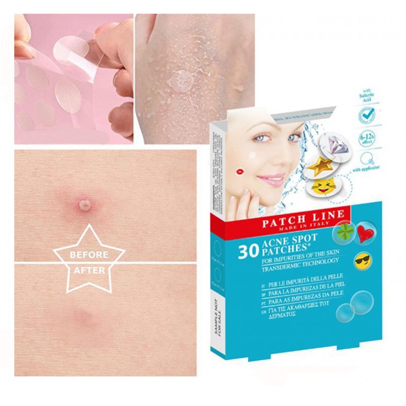 120 Cerotti per Acne, Uso Diurno e Notturno Patch Per l'acne stampa...