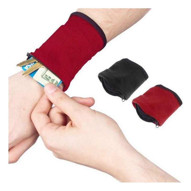 Portafogli da polso colorato wallet zip lampo comodo leggero caldo sport corsa