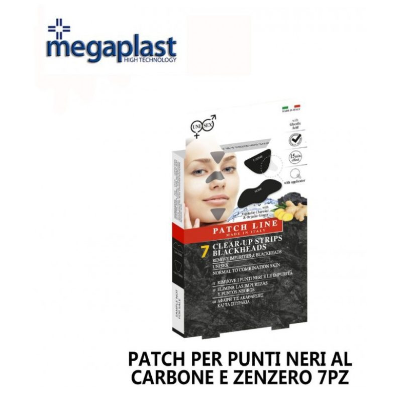 Megaplast Strip anti punti neri Zona T Cerotti Impurità Libera Pori...