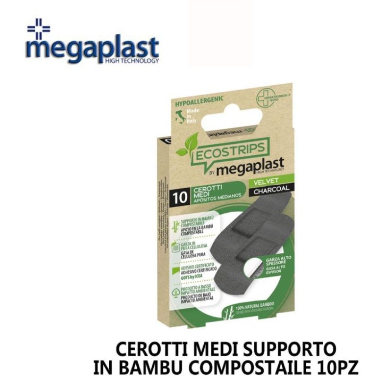Megaplast 60 Cerotti Medicati adesivi traspiranti 7x2 cm medicazion...