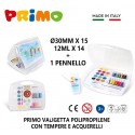 Kit set pittura disegno con tempere colorate acquarelli matita bambini Primo