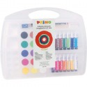 Kit set pittura disegno con tempere colorate acquarelli matita bambini Primo