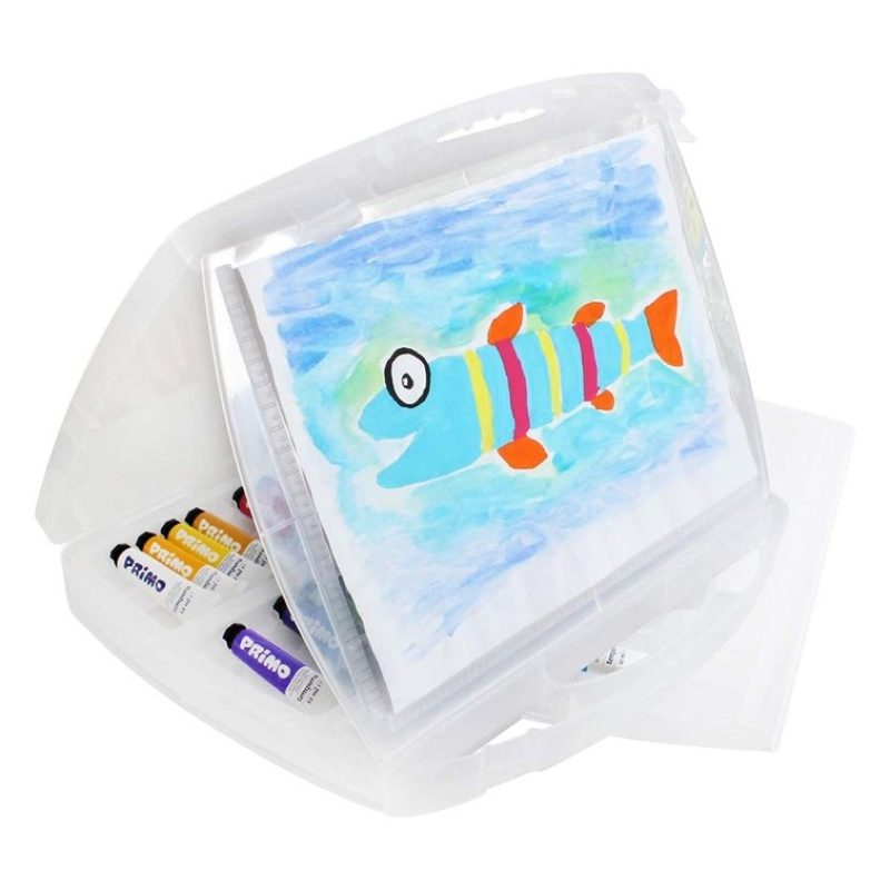 Primo Kit set pittura disegno con tempere colorate acquarelli matit...