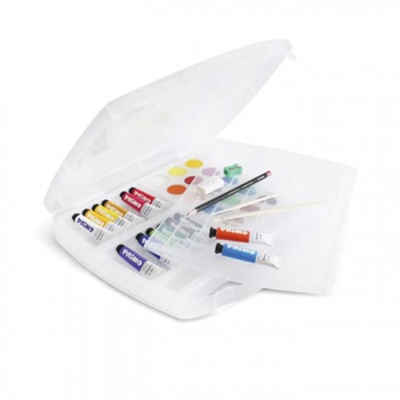 Kit set pittura disegno con tempere colorate acquarelli matita bambini Primo