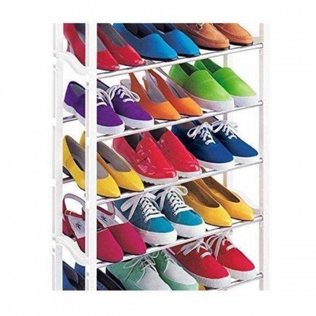 Scarpiera 7 ripiani portascarpe scaffale salvaspazio organizer scarpe 15/20 paia