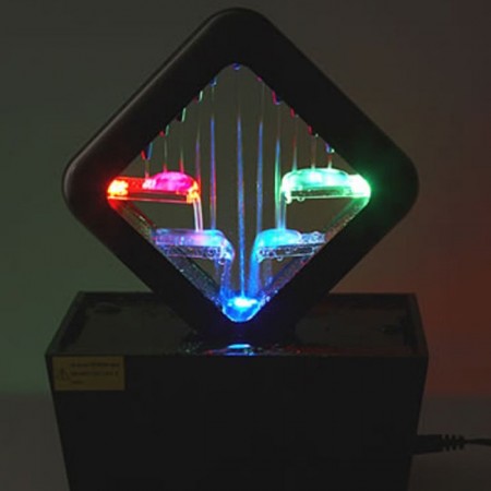 Fontana da Interno cascata Luce LED multicolore Lampada Ornamentale meditazione
