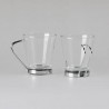 Casa y menaje SET 6 Tazzine per espresso in vetro trasparente con m...