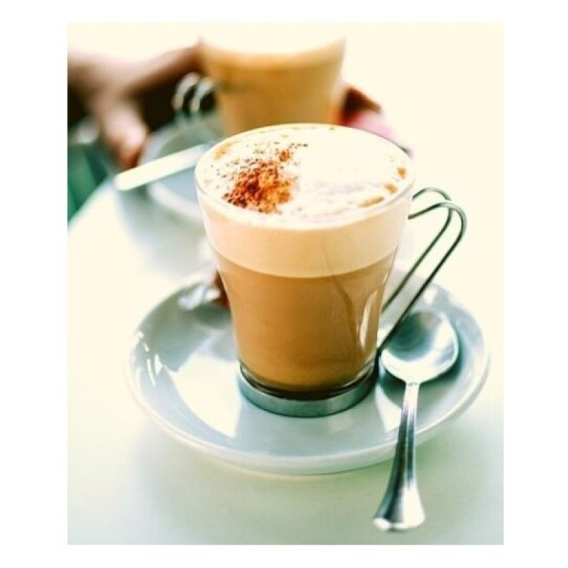 Set 12 Tazzine per espresso in vetro trasparente manico caffè cappu...