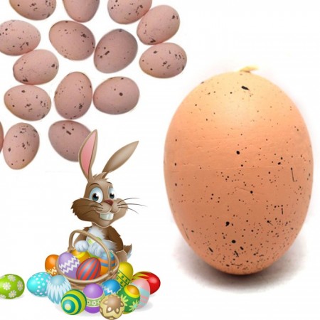 10 Uova Di Pasqua Decorazioni Ornamenti Pasquali in schiuma finte macchiate