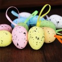 10 Uova Di Pasqua Decorazioni Ornamenti Pasquali in schiuma finte macchiate
