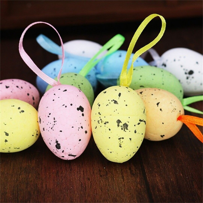 Hongu 10 Uova Di Pasqua Decorazioni Ornamenti Pasquali in schiuma f...
