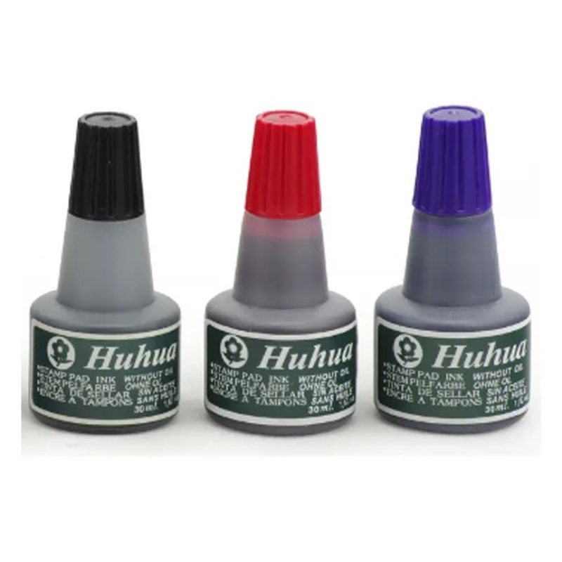 Hongu Set 12 boccette di inchiostro senza olio per timbri colore ne...