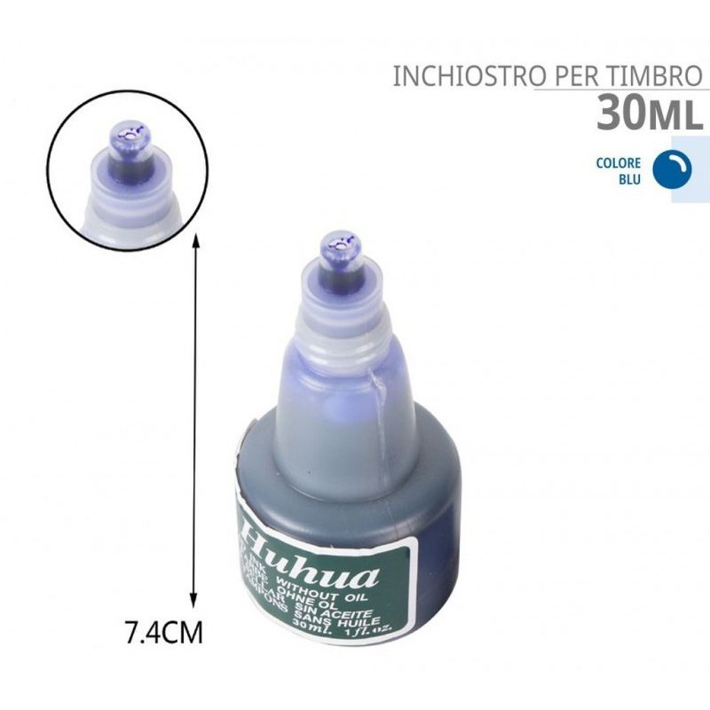 Hongu Set 12 boccette di inchiostro senza olio per timbri colore ne...