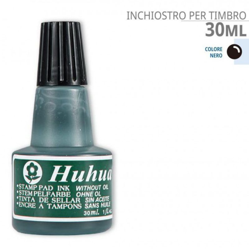 Hongu Set 12 boccette di inchiostro senza olio per timbri colore ne...