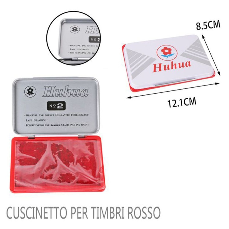 Weoffice Tampone cuscinetto spugna colore neutro nero blu rosso per...