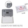 Weoffice Tampone cuscinetto spugna colore neutro nero blu rosso per...