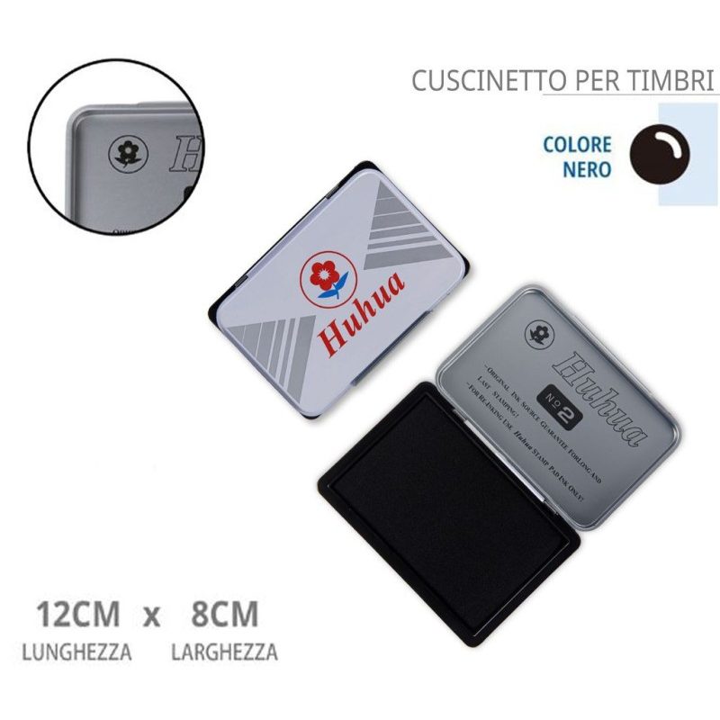 Weoffice Tampone cuscinetto spugna colore neutro nero blu rosso per...