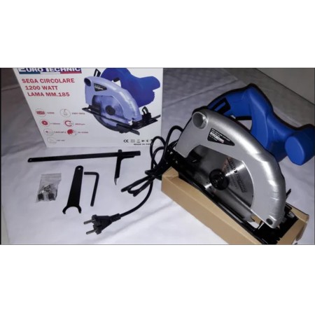 Sega circolare da 1200W 230V/50HZ diametro lama 185mm elettrica taglio legno