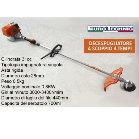 Decespugliato tagliaerba rasaerba tagliabordi 31cc motore a scoppio 4 tempi