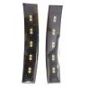 Luci a led 10 per auto 2 strisce adesive flessibili tuning a batteria estetiche
