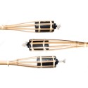 Torcia Fiaccole da esterno ad olio in bamboo 120 cm da giardino bambù 5 pezzi