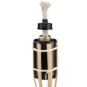 Torcia Fiaccole da esterno ad olio in bamboo 120 cm da giardino bambù 5 pezzi